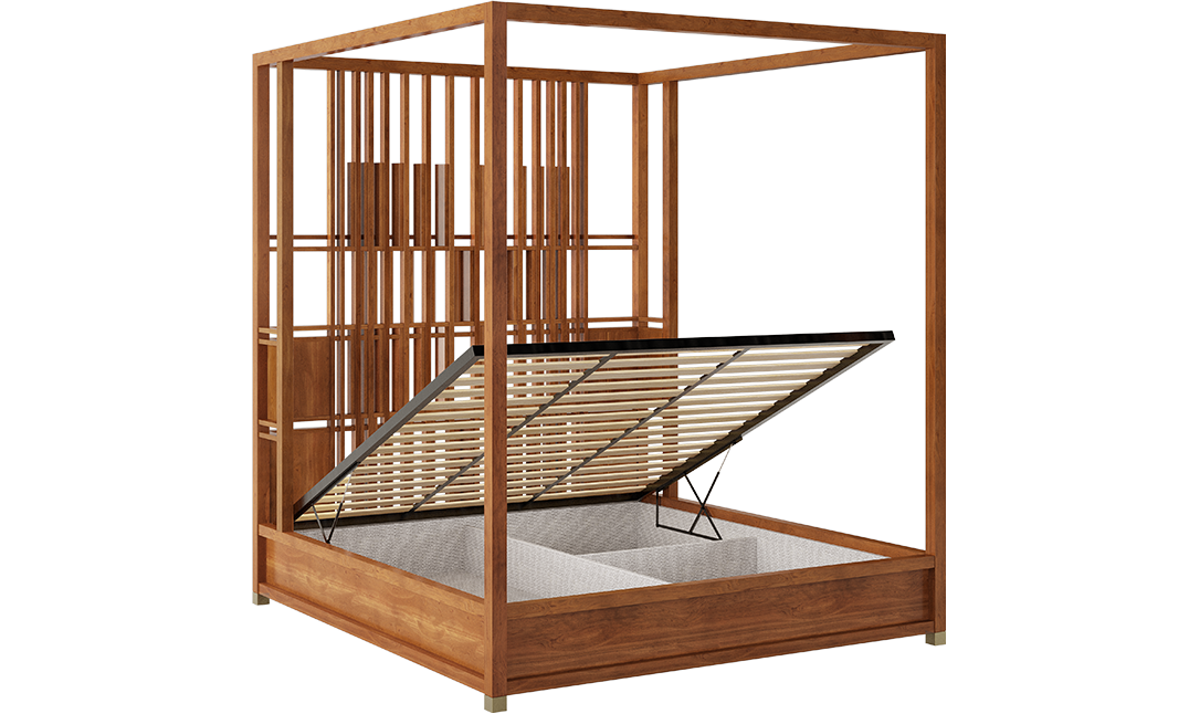 Dhoop-Chhaon Bed With Lift Up Storage
