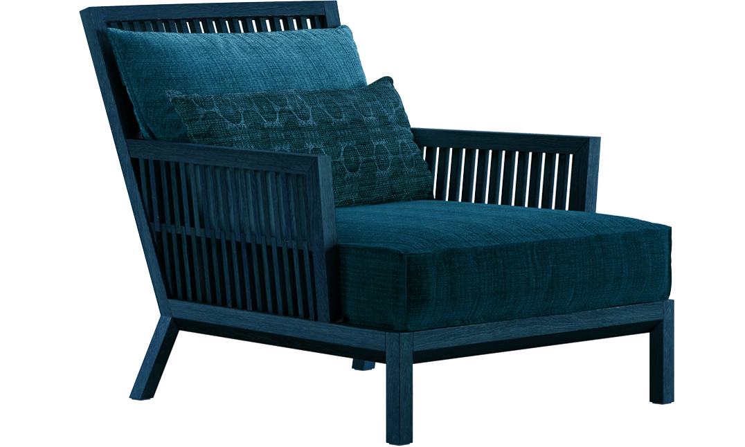Sukoon Lounge Chair Blue