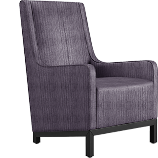 Mehmaan Lounge Chair Mauve Fabric
